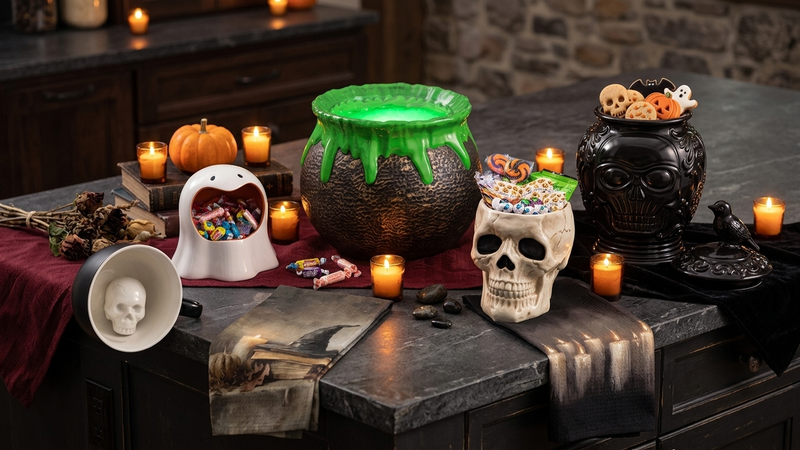 Halloween Kitchen Decor: Gothic Cookware & Spooky Serving Finds