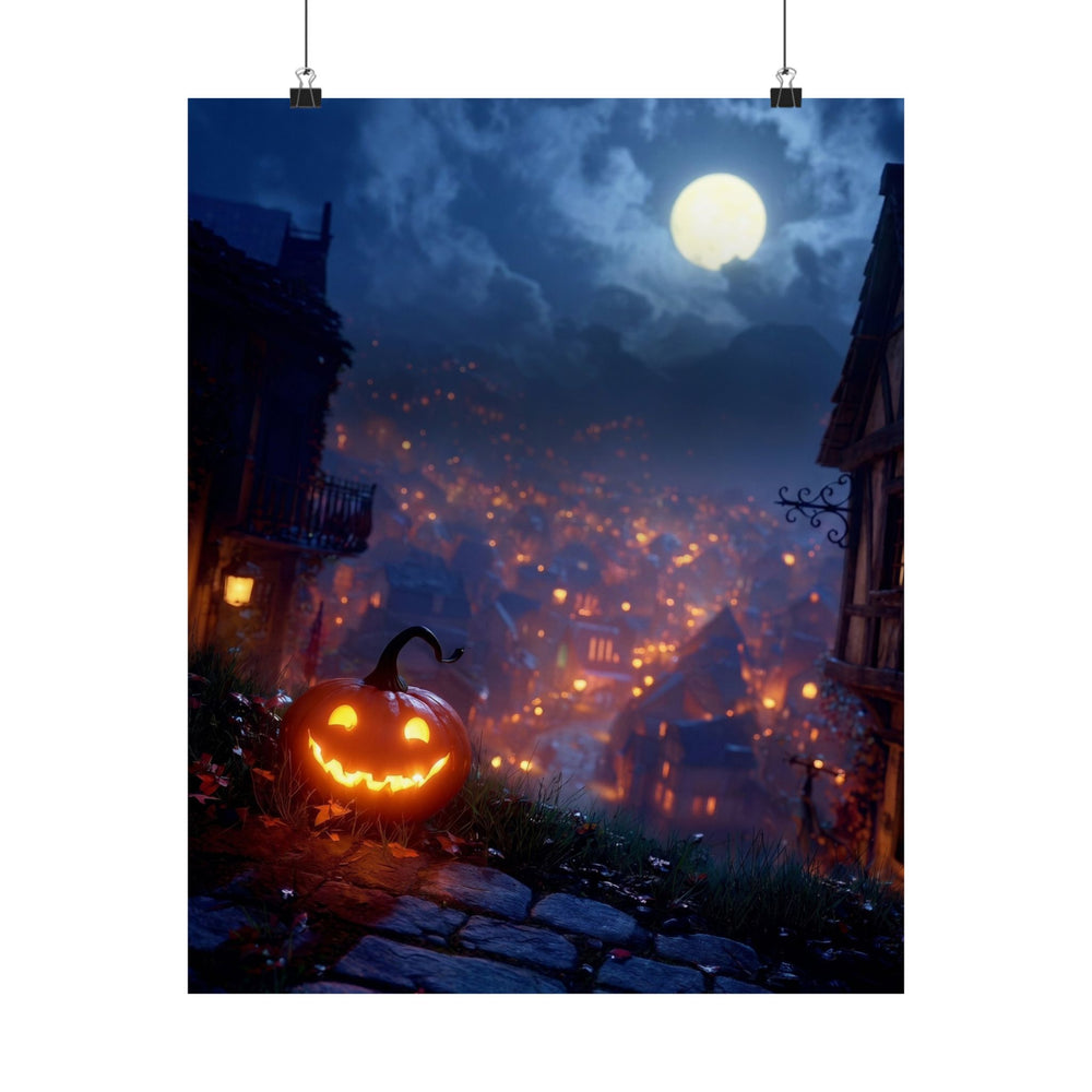 Halloween Addiction — Hilltop Pumpkin Glow Poster