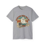 Vintage Ghost Tee, Unisex Retro Shirt, Nostalgic Halloween T-Shirt, Dial-Up Internet Humor, Halloween Gift for Geeks