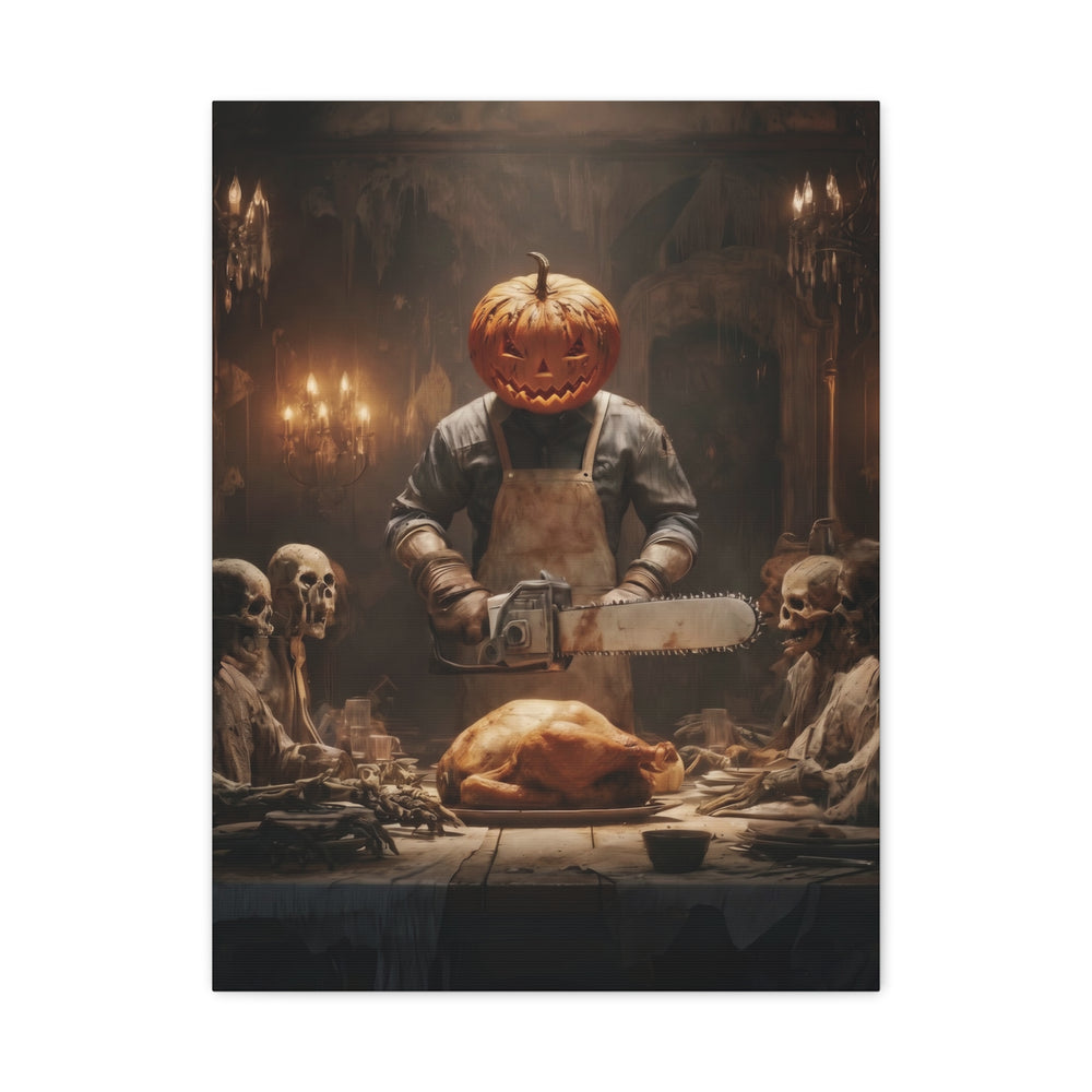 Halloween Addiction — Chainsaw Feast Canvas