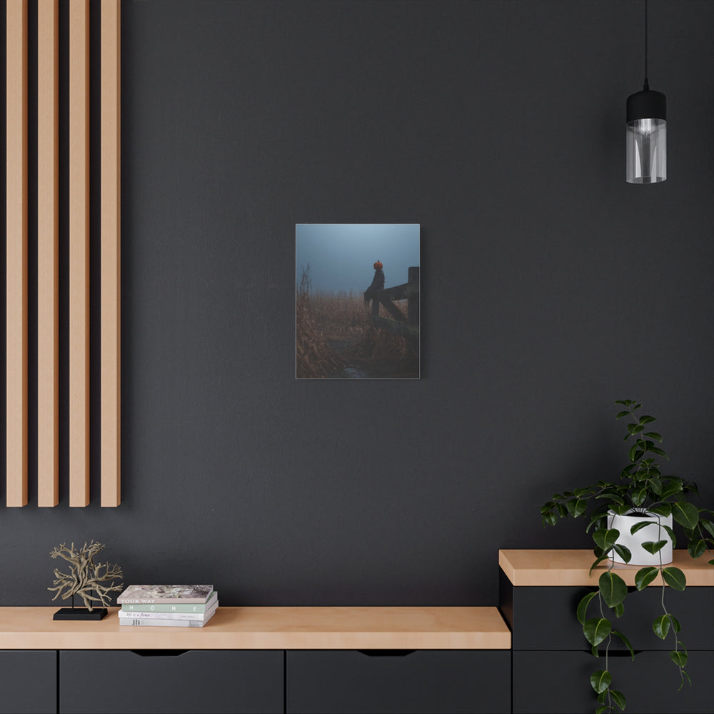 Halloween Addiction — Pumpkin Head Fence Canvas
