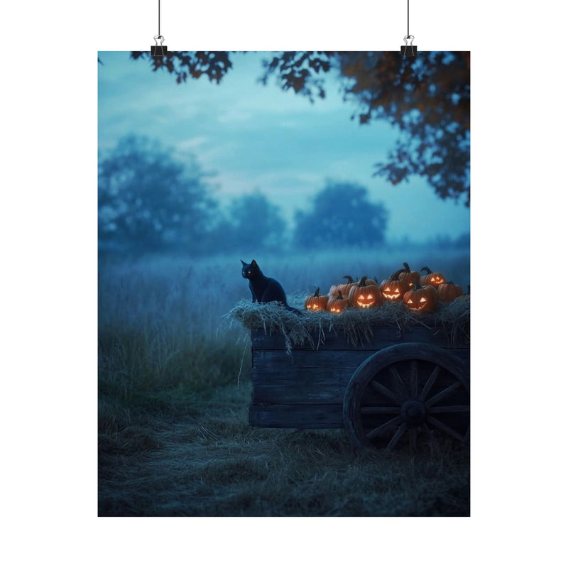 Halloween Addiction — Hay Wagon Poster