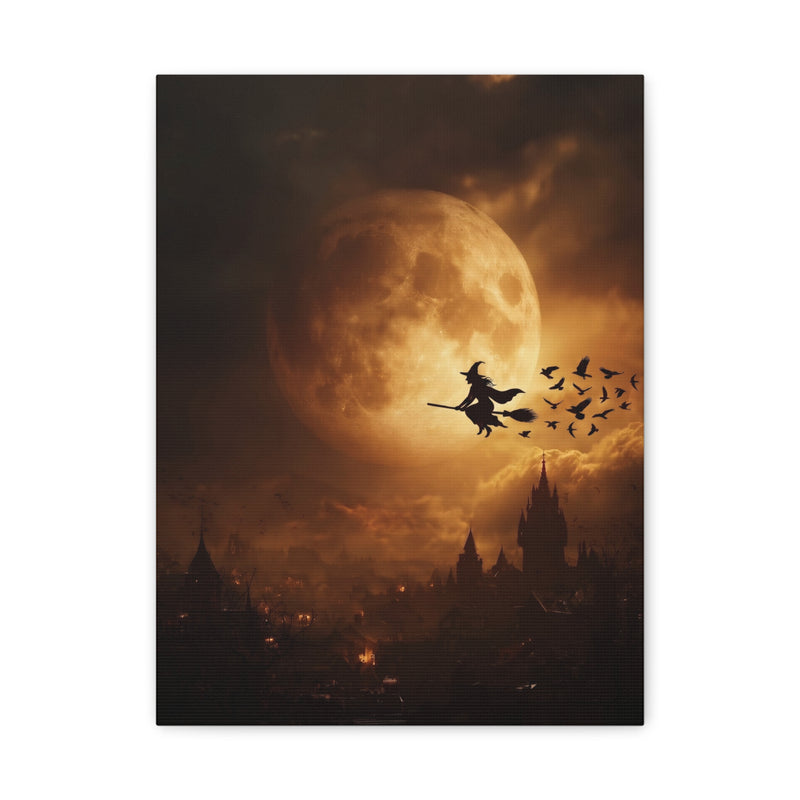 Halloween Addiction — Witch Moon Canvas