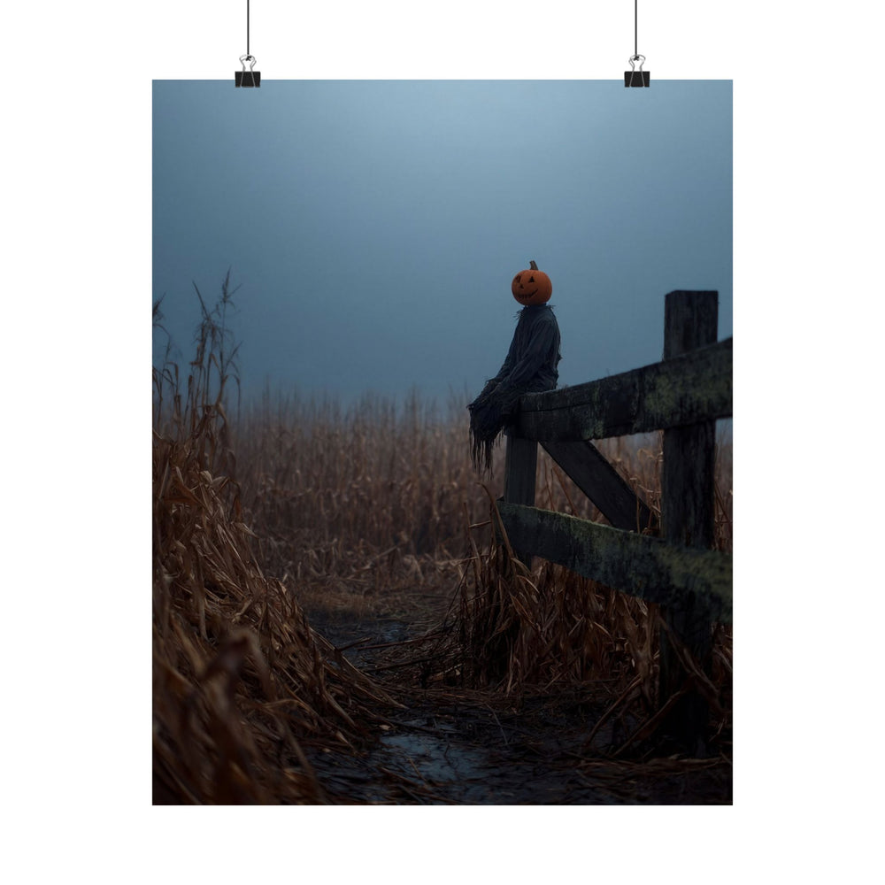 Halloween Addiction — Pumpkin Head Fence Poster