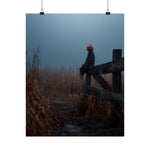 Halloween Addiction — Pumpkin Head Fence Poster
