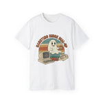 Vintage Ghost Tee, Unisex Retro Shirt, Nostalgic Halloween T-Shirt, Dial-Up Internet Humor, Halloween Gift for Geeks