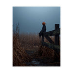 Pumpkin Head Fence Poster
