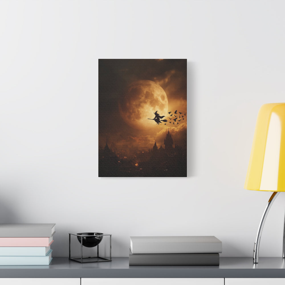 Halloween Addiction — Witch Moon Canvas