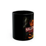 Halloween Addiction Mug - Spooky Coffee Cup for Fall, Gift for Witch Lovers, Pumpkin Design, 11oz & 15oz Sizes