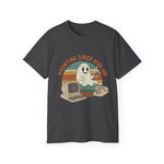 Vintage Ghost Tee, Unisex Retro Shirt, Nostalgic Halloween T-Shirt, Dial-Up Internet Humor, Halloween Gift for Geeks