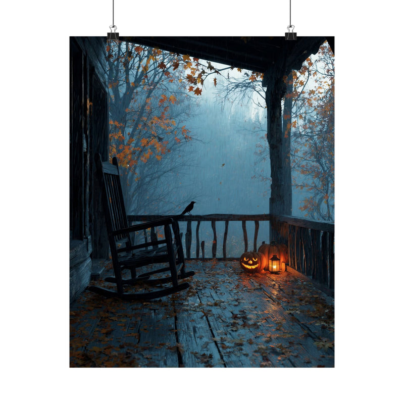 Halloween Addiction — Rain Porch Poster