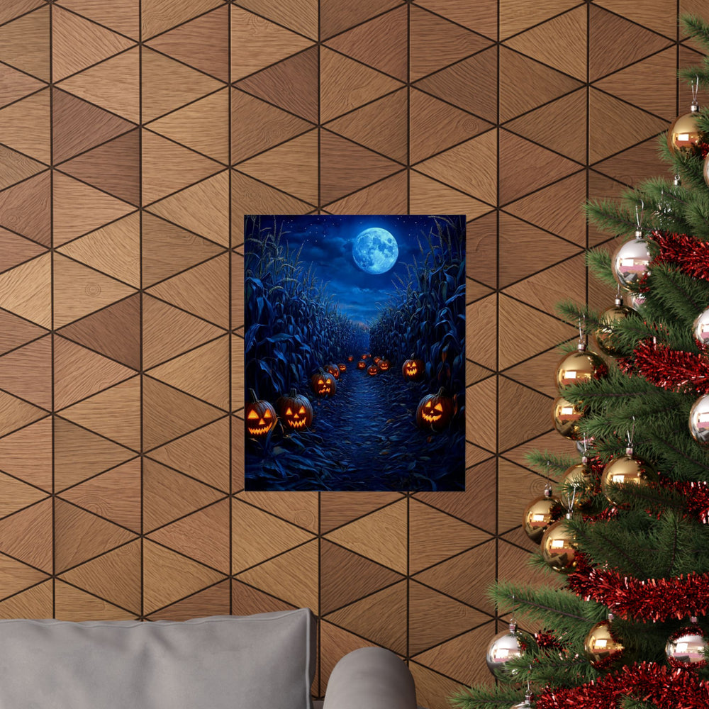 Corn Maze Path Poster