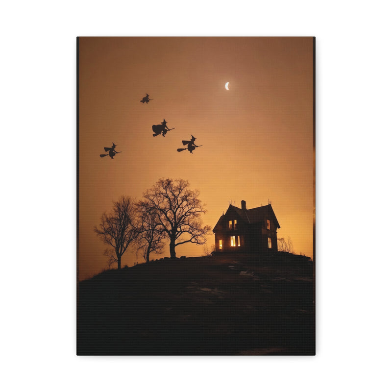 Halloween Addiction — Crescent Witches Canvas