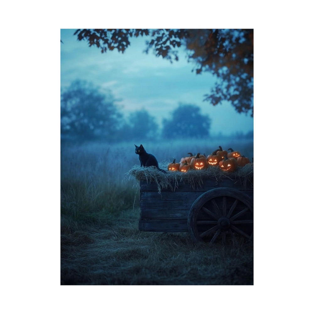 Halloween Addiction — Hay Wagon Poster