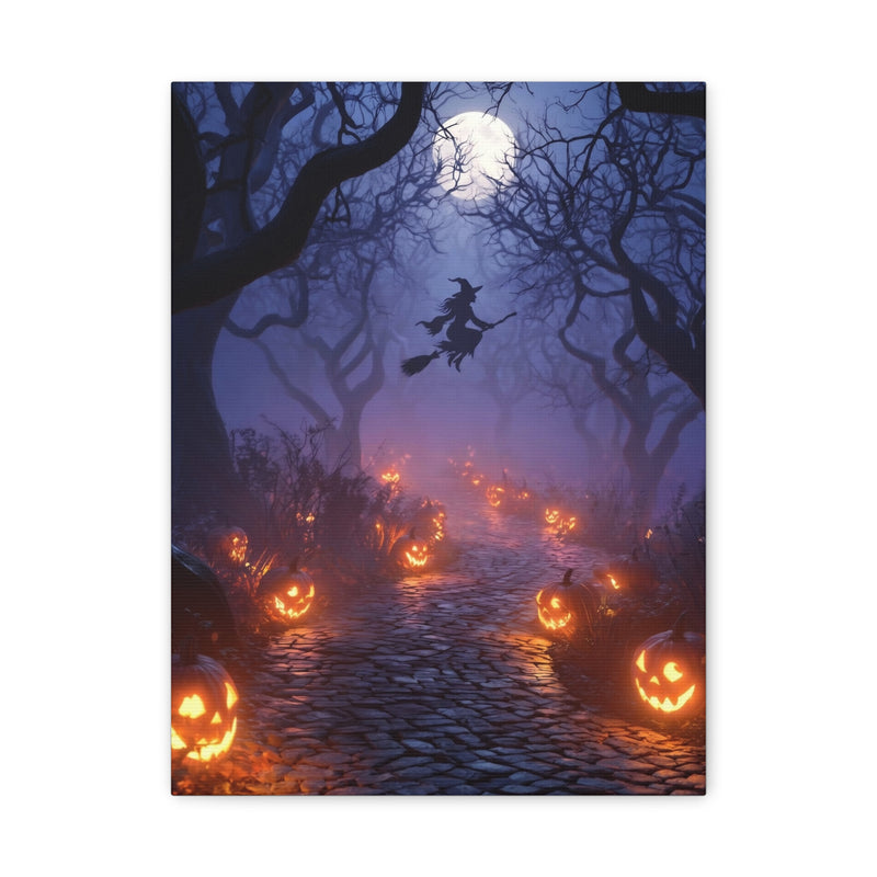 Halloween Addiction — Witch Path Canvas