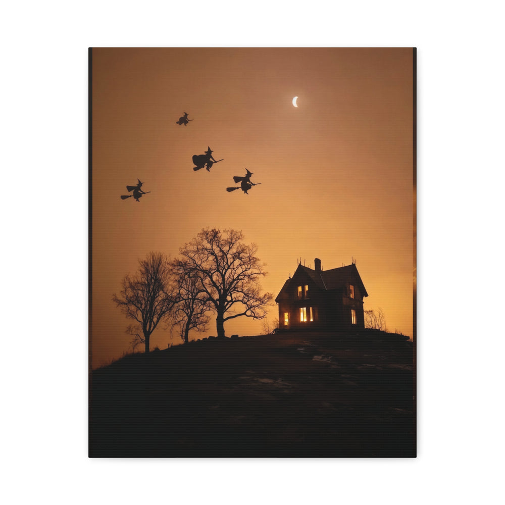 Halloween Addiction — Crescent Witches Canvas