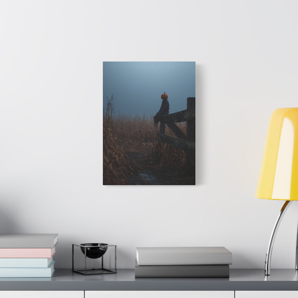Halloween Addiction — Pumpkin Head Fence Canvas