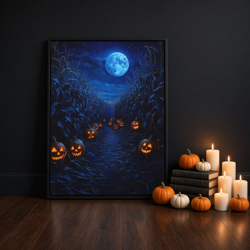 Corn Maze Path Poster