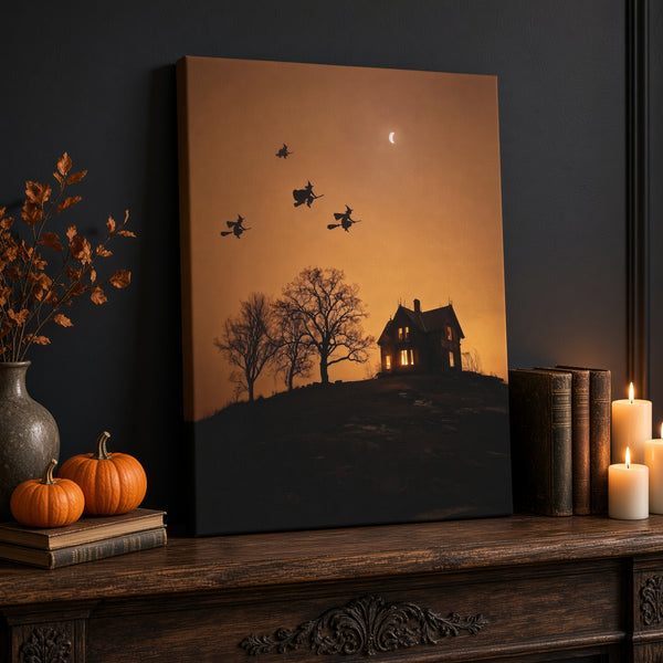 Crescent Witches Canvas