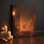 Halloween Addiction lifestyle mockup ghost gate canvas wrap