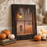 Halloween Addiction lifestyle mockup harvest window canvas wrap