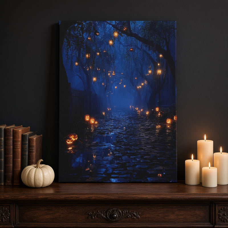 Lantern Path Canvas