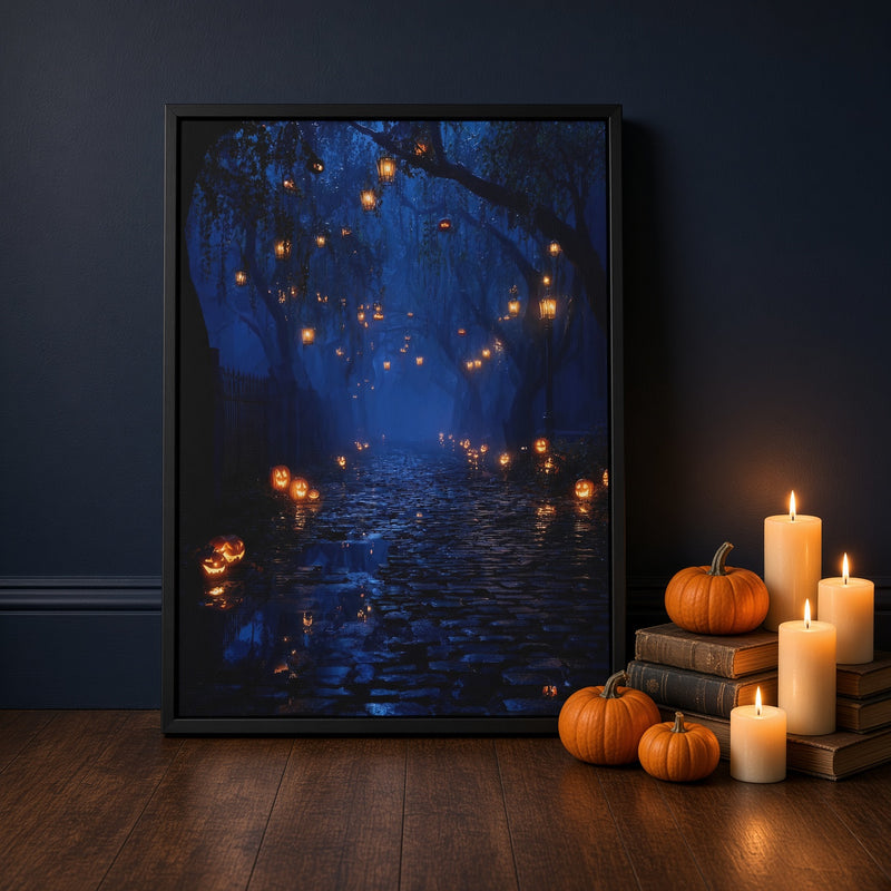 Lantern Path Poster