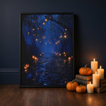 Halloween Addiction lifestyle mockup lantern path floorlean