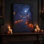 Halloween Addiction lifestyle mockup moon gate room