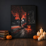 Halloween Addiction lifestyle mockup orange tree porch floorlean