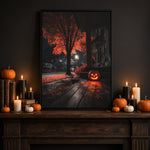 Halloween Addiction lifestyle mockup orange tree porch room