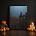 Pumpkin Head Fence Poster