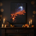 Halloween Addiction lifestyle mockup pumpkin hill room