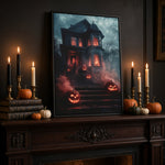 Halloween Addiction lifestyle mockup pumpkin steps room