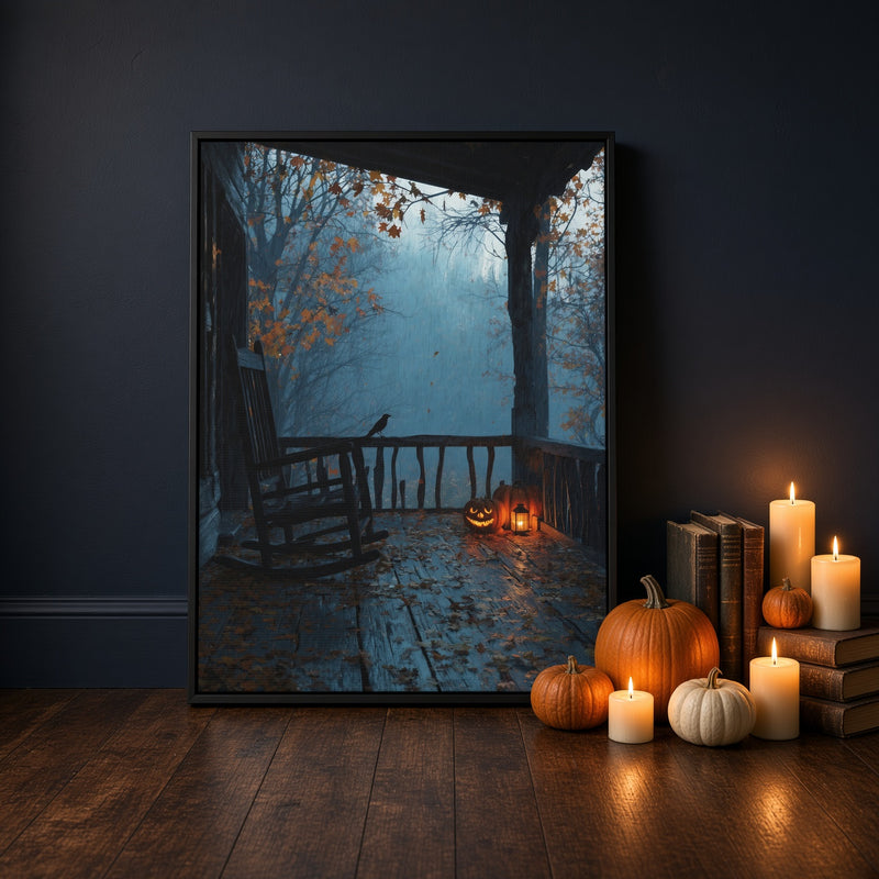 Halloween Addiction — Rain Porch Poster